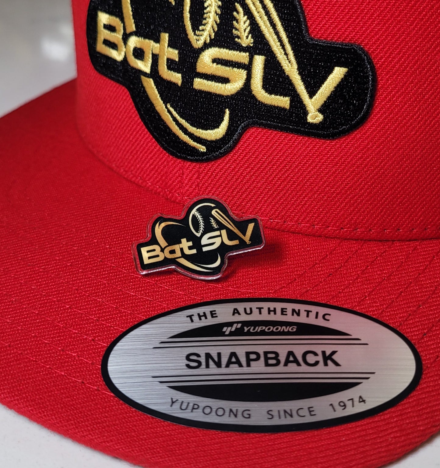 Bat SLV Crystal CLR Acrylic Pins