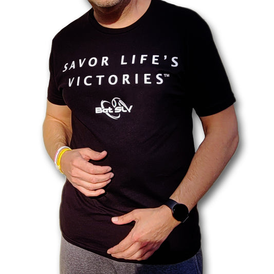 SLV Black 'n White Savor Life's Victories™ Limited Edition Premium Tee Shirt 2025