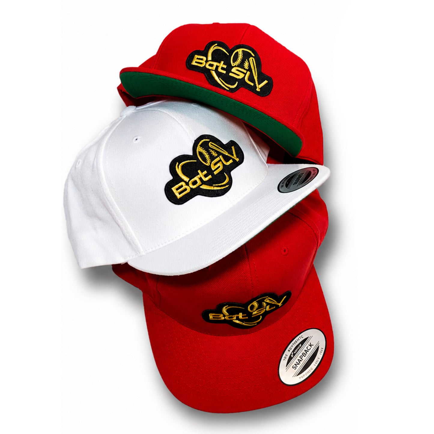 Bat SLV Gold Baseball Snapback Hats Limited Edition Pure Swag Spring 2026