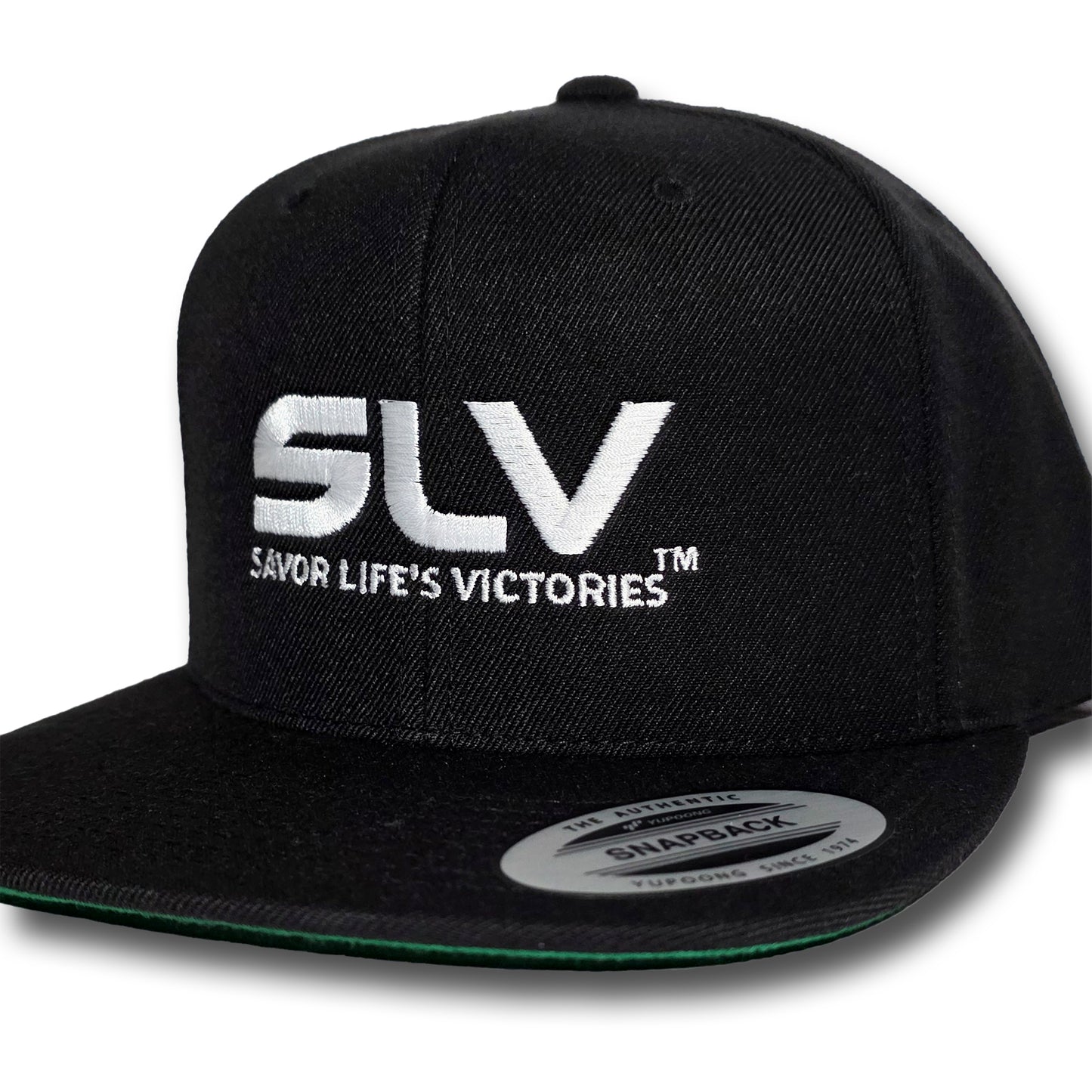 SLV Savor Life's Victories® Black 'n White Snapback Hat 2026 (BEST SELLER)