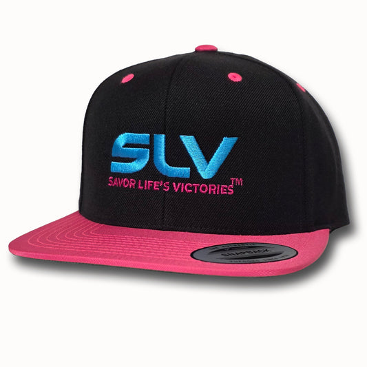SLV Savor Life's Victories® Pink Blue Glo Snapback Hat
