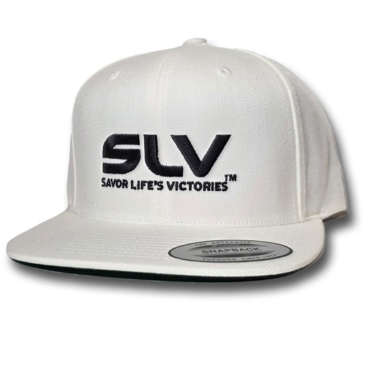 SLV Savor Life's Victories® Black 'n White Snapback Hat
