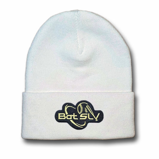 Bat SLV Dugout Knit Hat Raised Patch Design