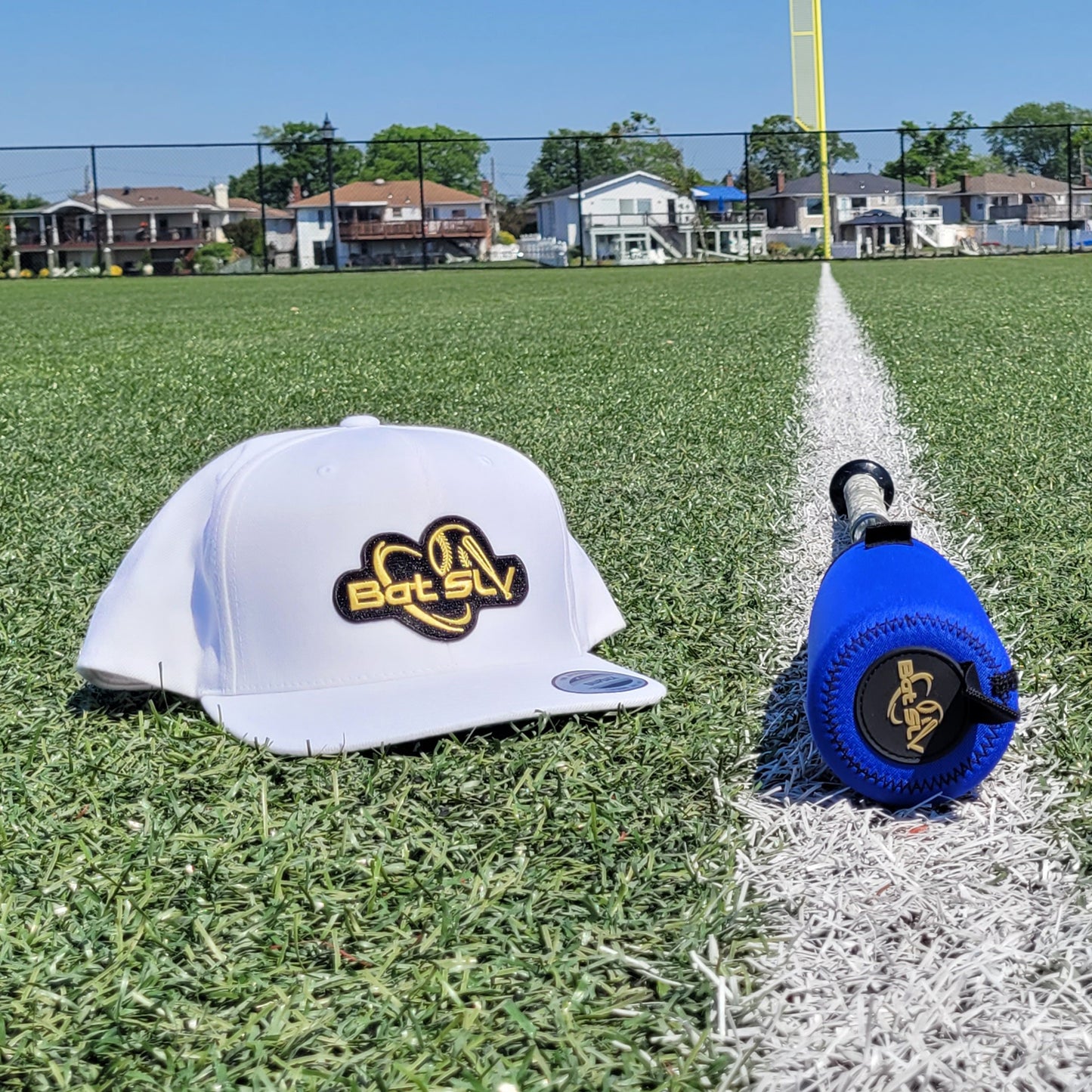 Bat SLV Gold Baseball Snapback Hats Summer 2025 Edition
