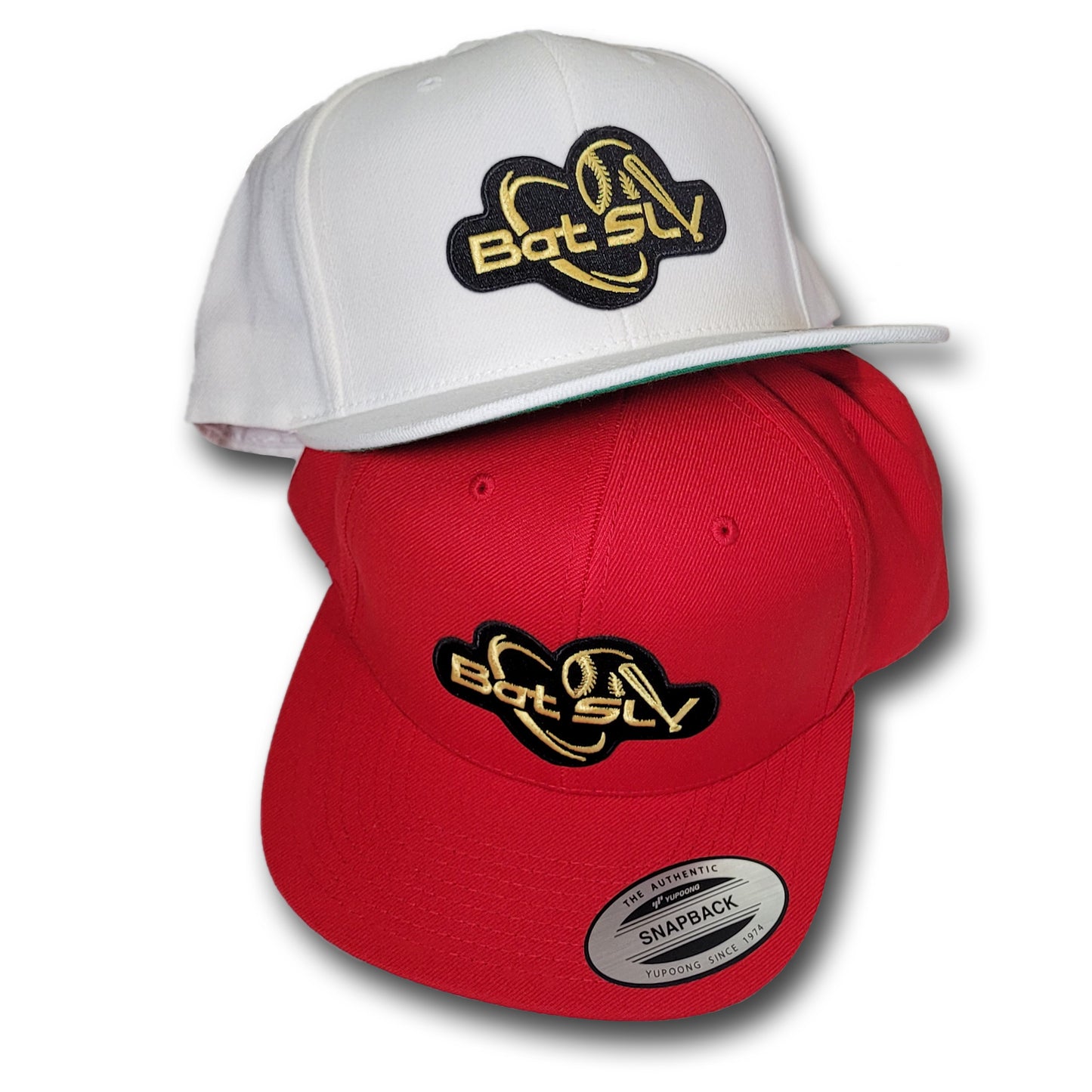 Bat SLV Gold Baseball Snapback Hats Summer 2025 Edition