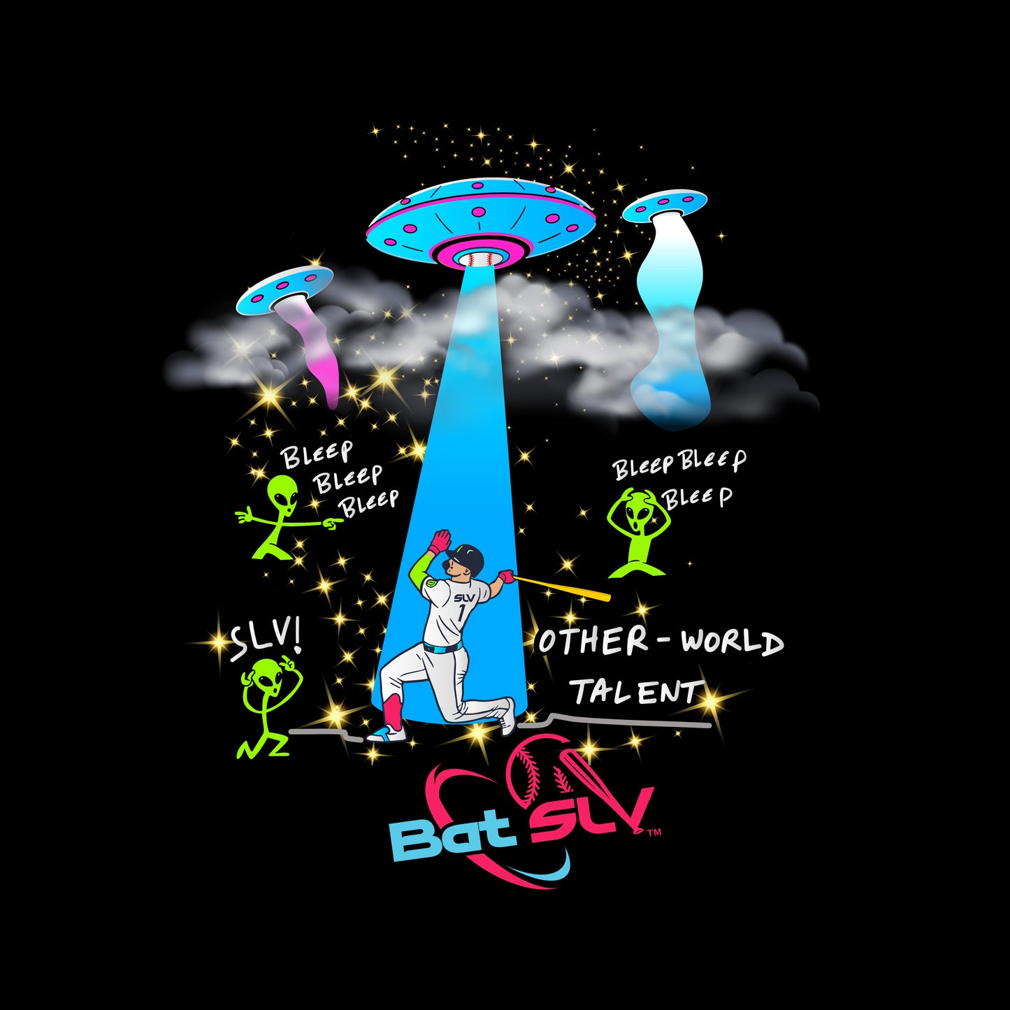 Bat SLV Other-World Talent UFO Aliens Tee Shirt 2026