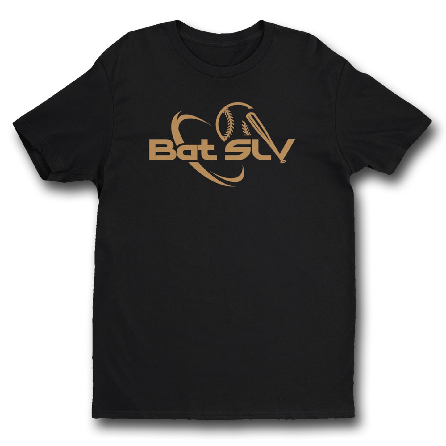 Bat SLV Gold Baseball Premium Quality Tee Shirt